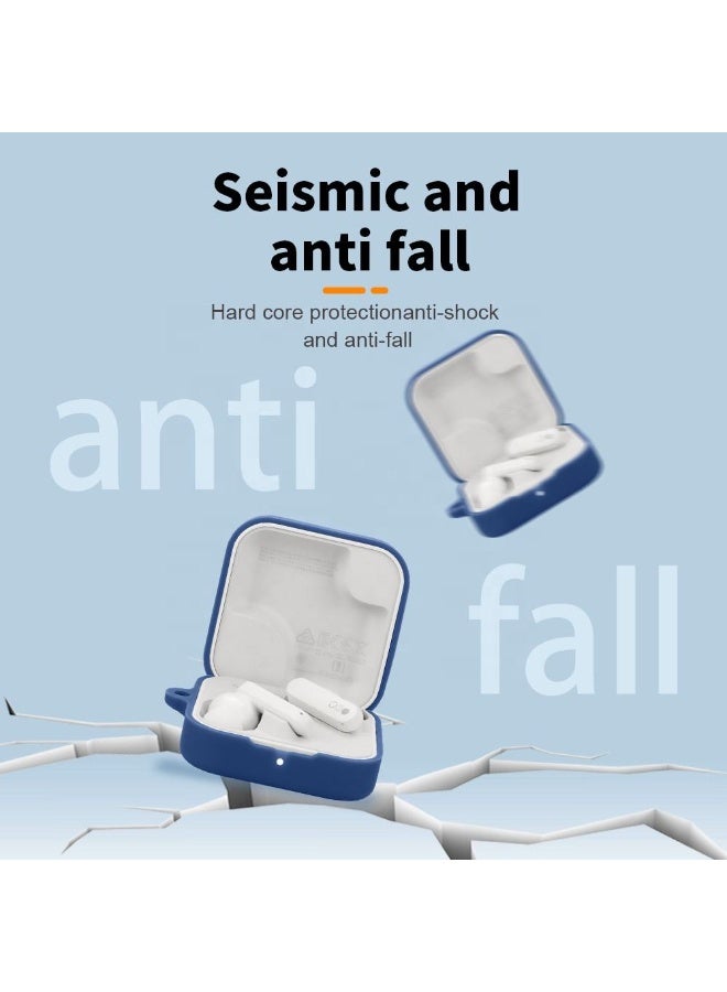 Silicone Case Cover for CMF Nothing Buds Pro 2, Protective Case Cover with Carabiner - Image 5